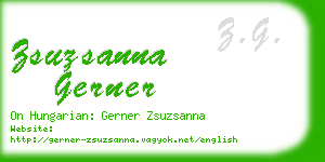 zsuzsanna gerner business card